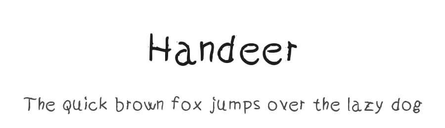 Handeer by Leonard Posavec - LeoSupply.co — Script Handwritten Font — preview 1