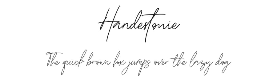 Handestonie by Almarkhatype — Script Handwritten Font
