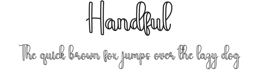 Handful by Scratchones — Script Handwritten Font