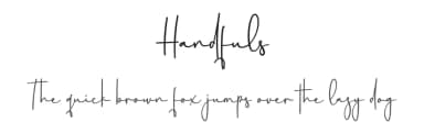 Handfuls by creatype designer — Script Handwritten Font — thumbnail 1