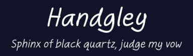 Handgley by 7NTypes — Script Handwritten Font — thumbnail 2