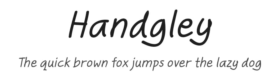 Handgley by 7NTypes — Script Handwritten Font