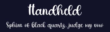 Handheld by Scratchones — Script Handwritten Font — thumbnail 2