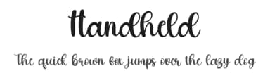 Handheld by Scratchones — Script Handwritten Font — thumbnail 1
