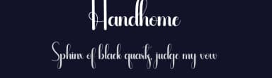 Handhome by Andi Moz — Script Handwritten Font — thumbnail 2