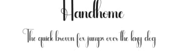 Handhome by Andi Moz — Script Handwritten Font — thumbnail 1