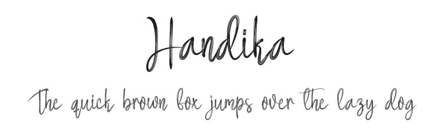Handika by Scratchones — Script Handwritten Font