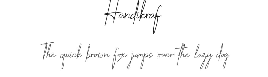 Handikraf by Tezar Tantular — Script Handwritten Font