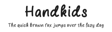 Handkids by MJType — Script Handwritten Font — thumbnail 1