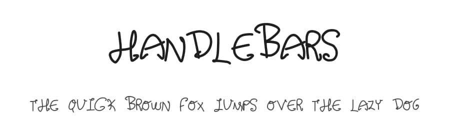Handlebars by Geronimo Font Studios — Script Handwritten Font