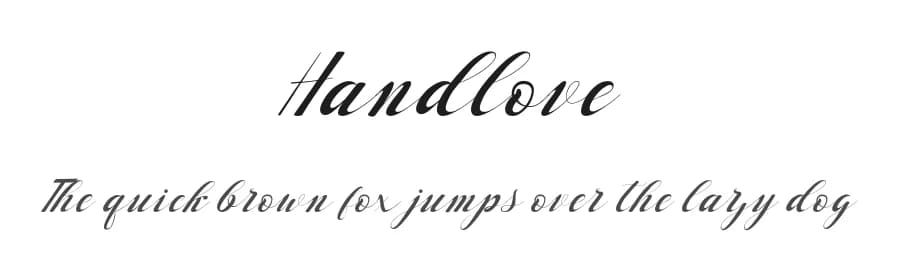 Handlove by Analogous Studio — Script Handwritten Font