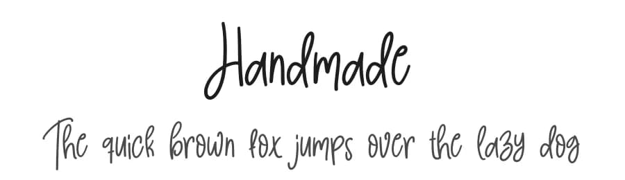 Handmade by Scratchones — Script Handwritten Font