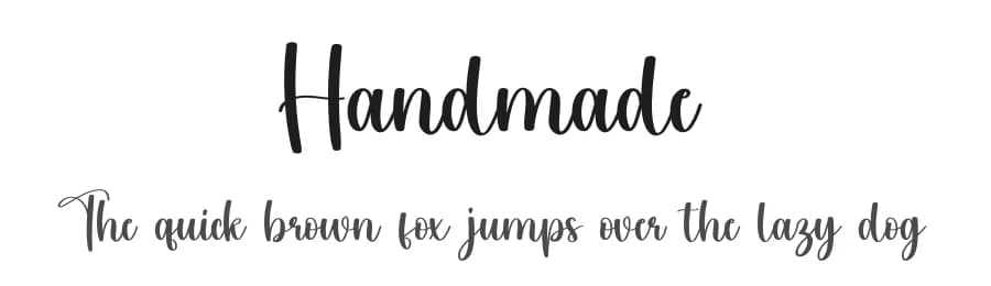Handmade by Scratchones — Script Handwritten Font