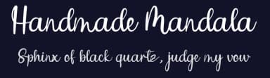 Handmade Mandala by Andi Moz — Script Handwritten Font — thumbnail 2