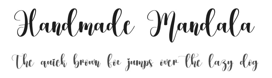 Handmade Mandala by Scratchones — Script Handwritten Font