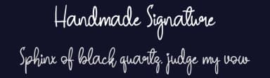 Handmade Signature by Id: #774701 — Script Handwritten Font — thumbnail 2