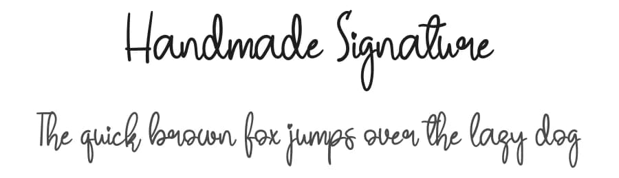 Handmade Signature by Id: #774701 — Script Handwritten Font — preview 1
