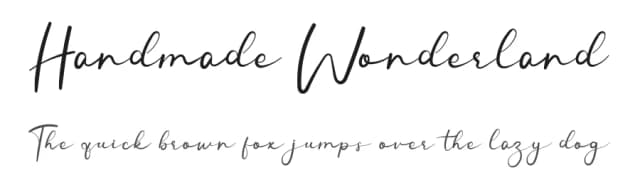 Handmade Wonderland by Huston Vincen — Script Handwritten Font