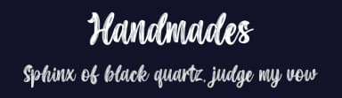 Handmades by Aveni Letter Type — Script Handwritten Font — thumbnail 2
