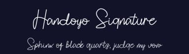 Handoyo Signature by Din Studio — Script Handwritten Font — thumbnail 2