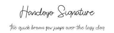 Handoyo Signature by Din Studio — Script Handwritten Font — thumbnail 1