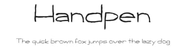 Handpen by Matt B — Script Handwritten Font — thumbnail 1
