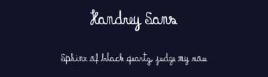 Handrey Sans by Andrei Savi — Script Handwritten Font — thumbnail 2