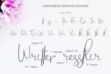 Handroberg Font by leamsign — Script Handwritten Font — thumbnail 6