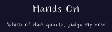 Hands On by Elizabeth Prefontaine — Script Handwritten Font — thumbnail 2
