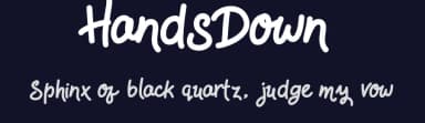 HandsDown by Telllu — Script Handwritten Font — thumbnail 2
