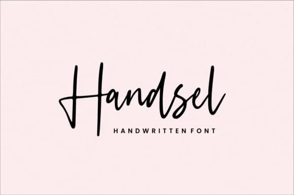 Handsel Font by Sronstudio — Script Handwritten Font