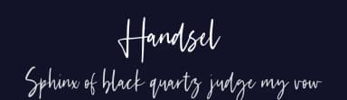 Handsel by Sronstudio — Script Handwritten Font — thumbnail 2