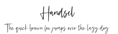 Handsel by Sronstudio — Script Handwritten Font — thumbnail 1