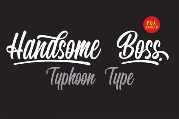 Handsome Boss Font by Typhoon Type™ — Script Handwritten Font