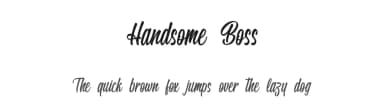 Handsome Boss by Typhoon Type - Suthi Srisopha — Script Handwritten Font — thumbnail 1