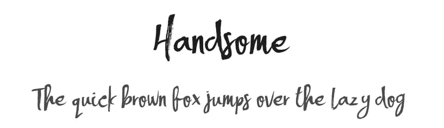 Handsome by Lettersiro Studio — Script Handwritten Font