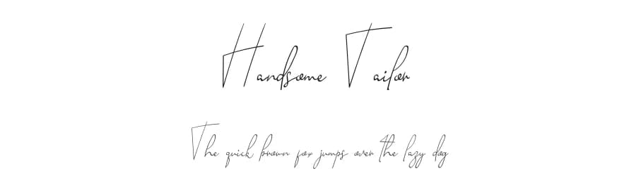Handsome Tailor by Erik Studio — Script Handwritten Font