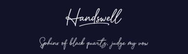 Handswell by Ghuroba Studio — Script Handwritten Font — thumbnail 2