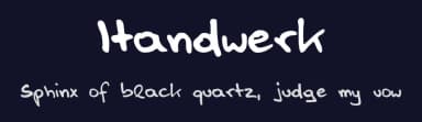 Handwerk by Freaky Fonts — Script Handwritten Font — thumbnail 2