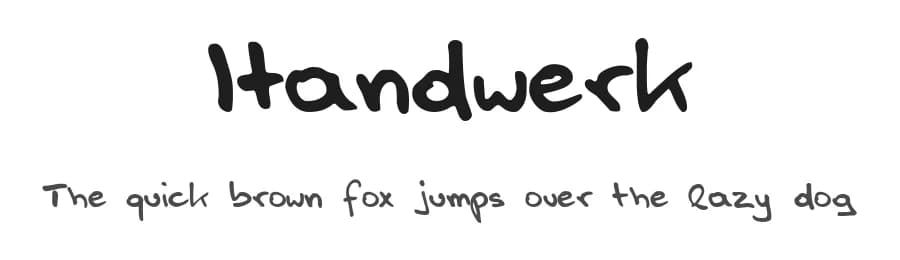 Handwerk by Freaky Fonts — Script Handwritten Font