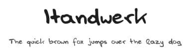 Handwerk by Freaky Fonts — Script Handwritten Font — thumbnail 1