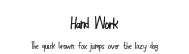 Hand Work by Xerographer Fonts — Script Handwritten Font — thumbnail 1