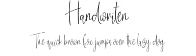 Handwriten by Scratchones — Script Handwritten Font — thumbnail 1