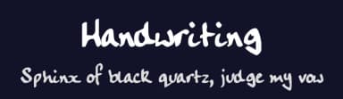 Handwriting by Henry Bloomfield — Script Handwritten Font — thumbnail 2