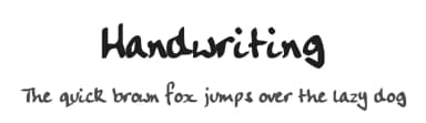 Handwriting by Henry Bloomfield — Script Handwritten Font — thumbnail 1