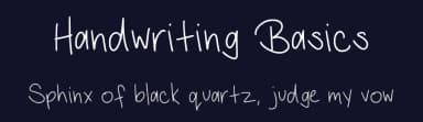 Handwriting Basics by Emily Mills — Script Handwritten Font — thumbnail 2