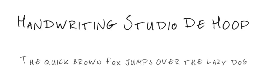 Handwriting Studio De Hoop by Jasper de Hoop — Script Handwritten Font