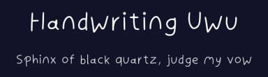 Handwriting Uwu by Monica AndArtie — Script Handwritten Font — thumbnail 2