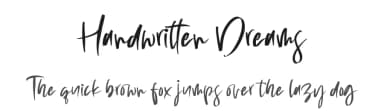 Handwritten Dreams by Perspectype Studio - Letterena.com — Script Handwritten Font — thumbnail 1