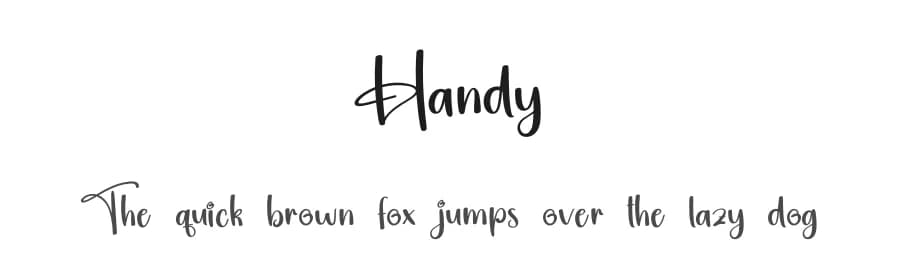Handy by Scratchones — Script Handwritten Font